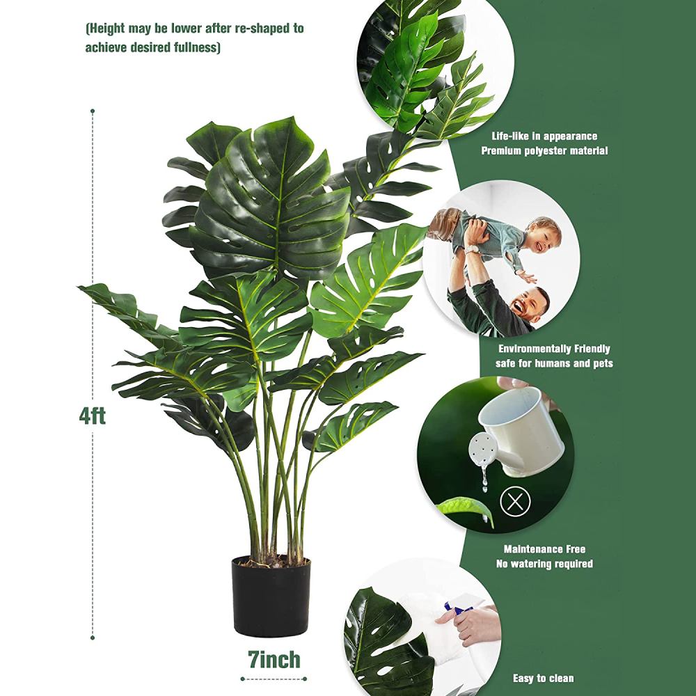 Artificial Monstera Plant: image 2