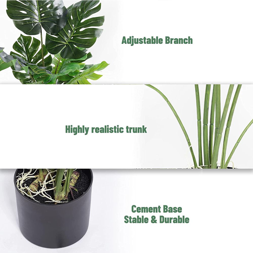 Artificial Monstera Plant: image 3