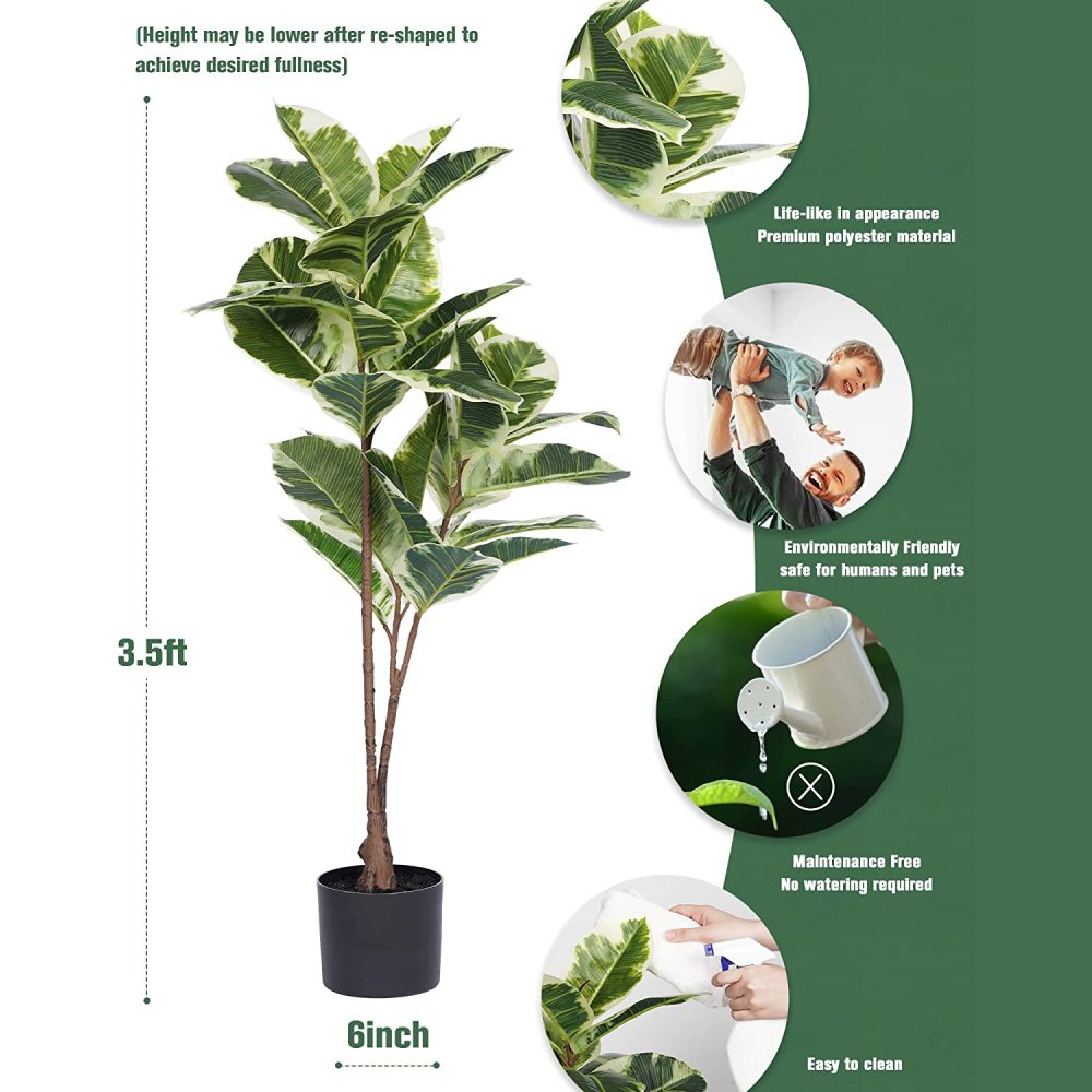 Artificial Rubber Tree Plant: image 2