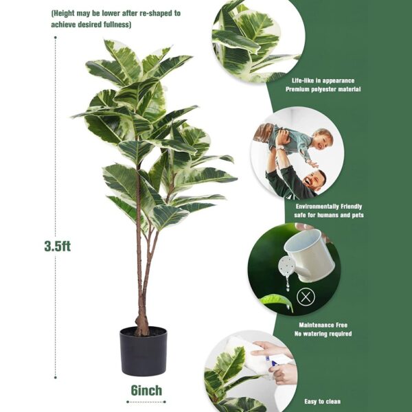 where to buy artificial rubber tree plant online